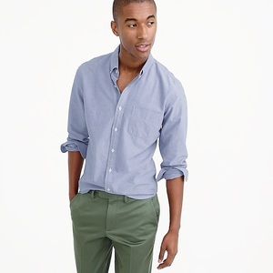 J. Crew Slim Lightweight Oxford Shirt in Solid